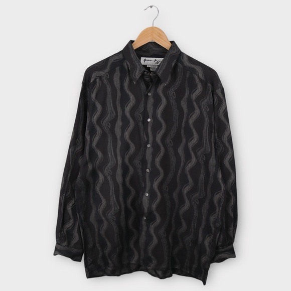 Andrew Fezza Other - Vintage Andrew Fezza Shirt Men’s Size Large Relaxed Abstract Striped Button Down